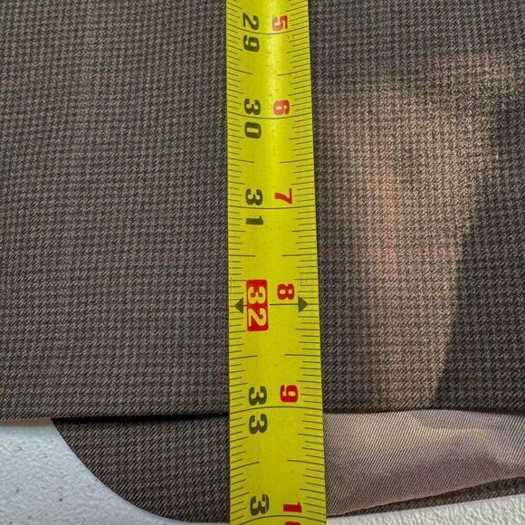 Chaps Blazer Men 42L Brown‎ Wool Cashmere Suit Jacket Business Casual Wedding - Picture 13 of 16